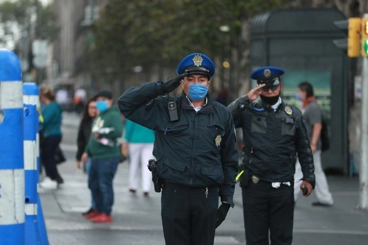 Elementos de la Secretaría de Seguridad Ciudadana de la capital del país. Foto María Luisa Severiano / Archivo