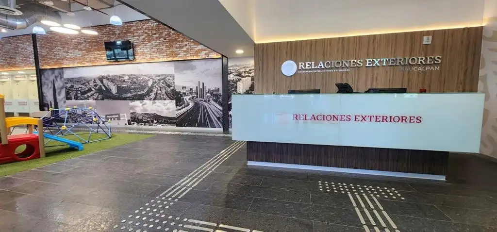 La nueva oficina de Pasaportes se ubica en el Centro Comercial Fórum Naucalpan. Foto tomada de Twitter @SRE_mx
