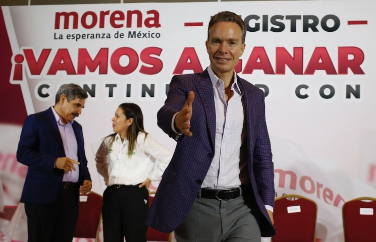 Manuel Velasco pidió mantener la unión política entre Morena, PT y el PVEM. Foto José Antonio López / Archivo 