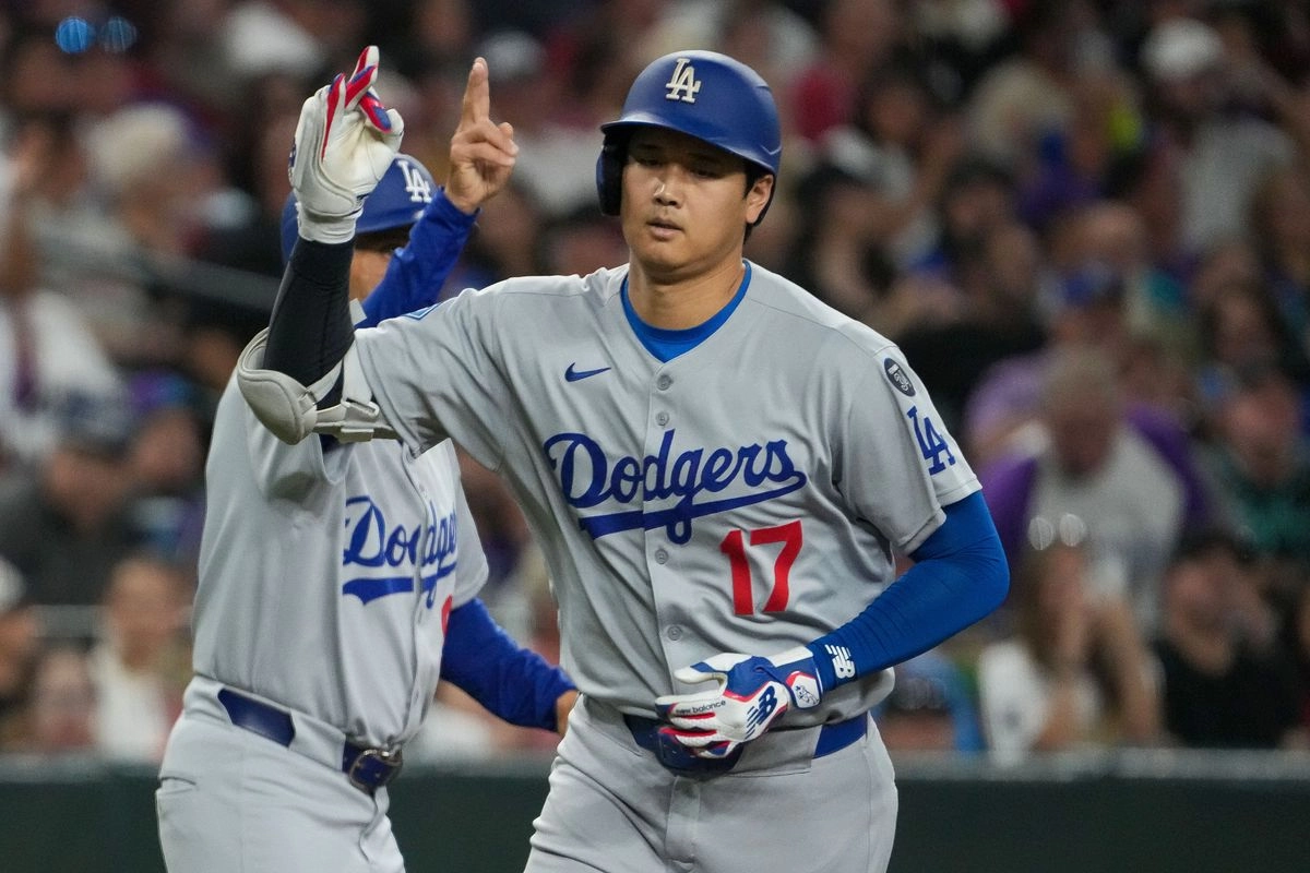 La superestrella japonesa, de 31 años, está a dos jonrones de Kyle Schwarber, de los Filis de Filadelfia, el máximo anotador de la Liga Nacional. Foto