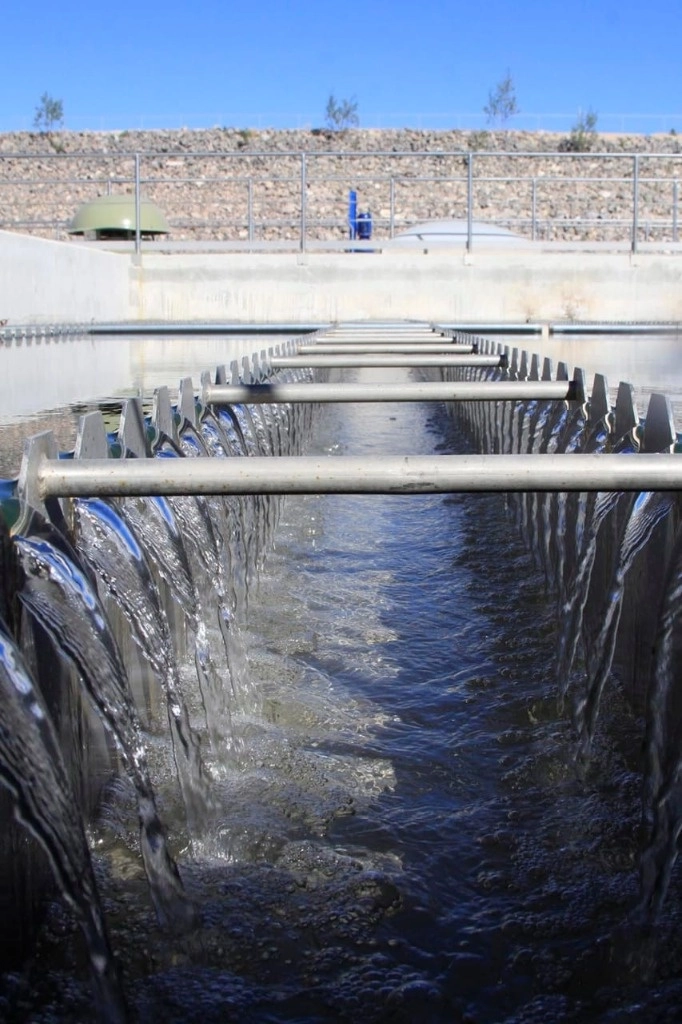 Instalaciones del Acueducto 2, ubicado en la Sierra Gorda de Querétaro, el cual cuenta con una línea de conducción de 123 kilómetros para llevar agua a la capital del estado y sus alrededores. Foto 'La Jornada'