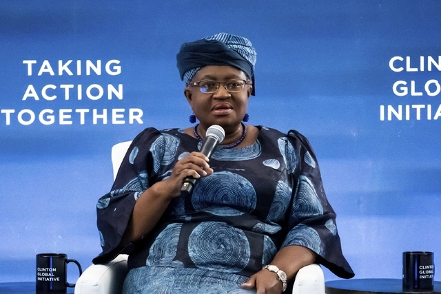 La directora general de la OMC, Ngozi Okonjo-Iweala. Foto Ap