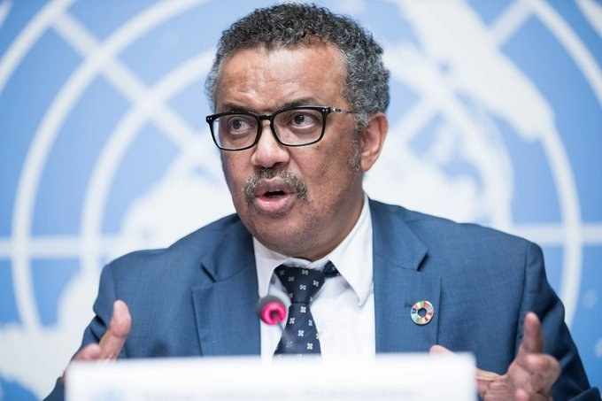 Tedros Adhanom Ghebreyesus, director general de la Organización Mundial de la Salud. Foto tomada del Twitter @UNGeneva