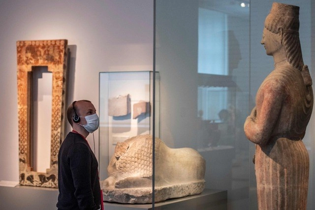 En el Antiguo Museo de Berlín, Alemania. Foto Afp 