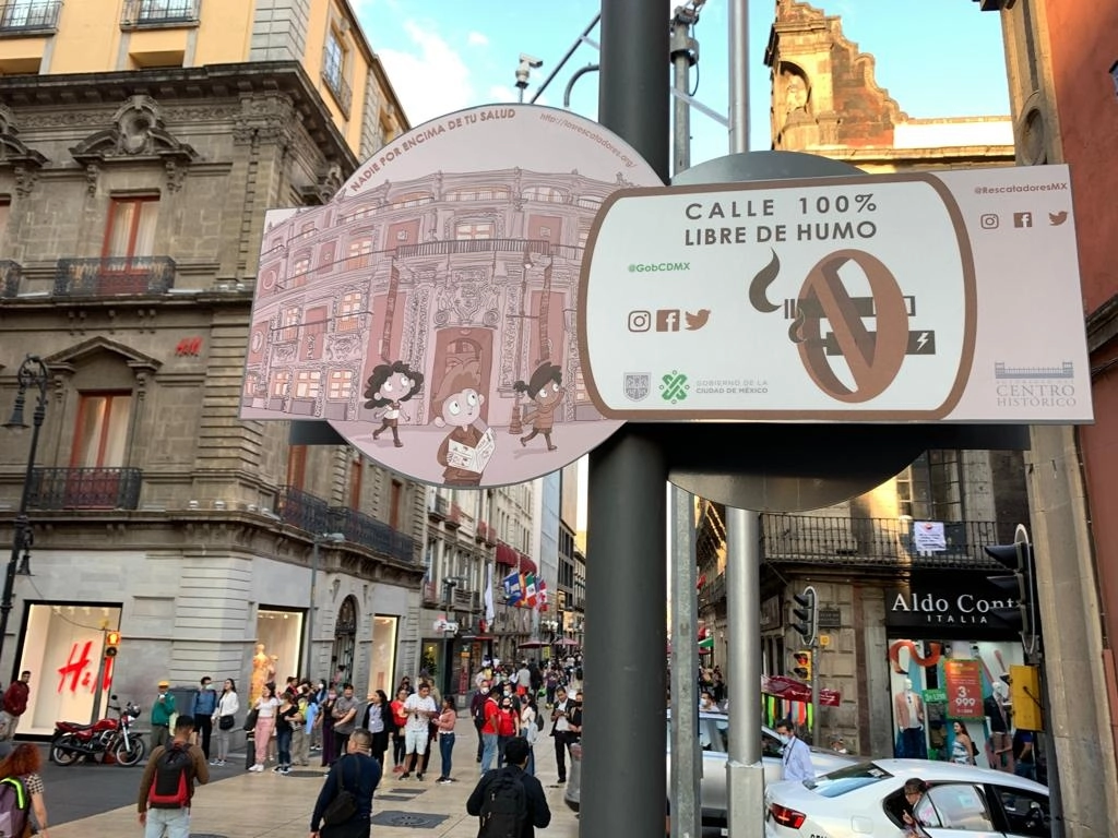 Sobre la calle de Madero. Foto: Pablo Ramos