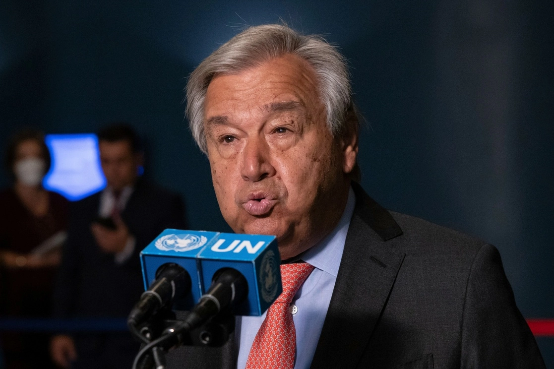 Antonio Guterres, secretario general de la ONU, ayer en la décima Conferencia de Revisión del TNP, en Nueva York. Foto Ap
