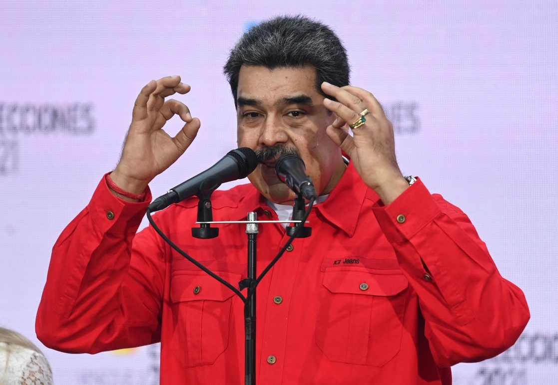 El presidente de Venezuela, Nicolás Maduro, en el Fuerte Tiuna, en Caracas. Foto Afp / Archivo