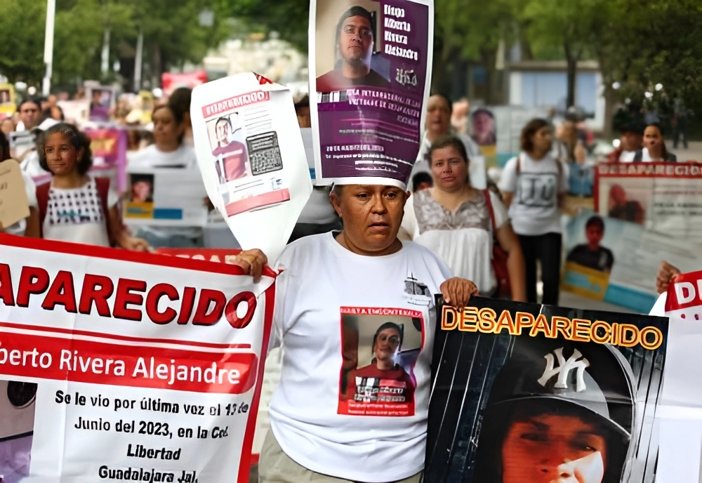 Sandoval Adame, en Guerrero, quien era integrante del Colectivo María Herrera Chilpancingo y buscaba a su hijo Kevin Sandoval Mesa, de 16 años, desaparecido el 17 de noviembre de 2023. Foto Arturo Campos Cedillo / Archivo 
