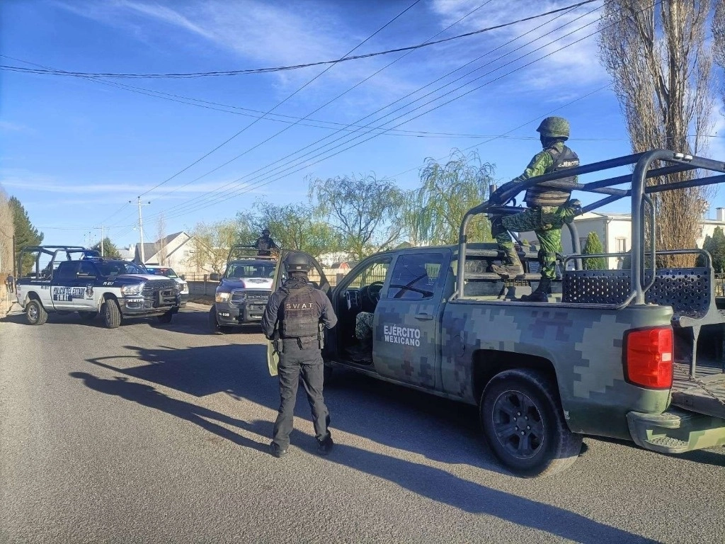 Un operativo en el municipio de Cuauhtémoc, Chihuahua dejó tres personas abatidas. Foto Cortesia SSPE 