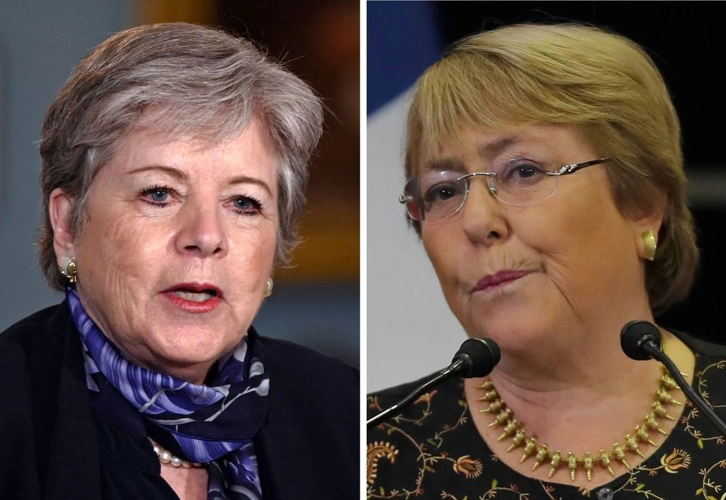 La actual secretaria de Medio Ambiente de México (izquierda) y la ex presidenta de Chile están entre las candidatas. 