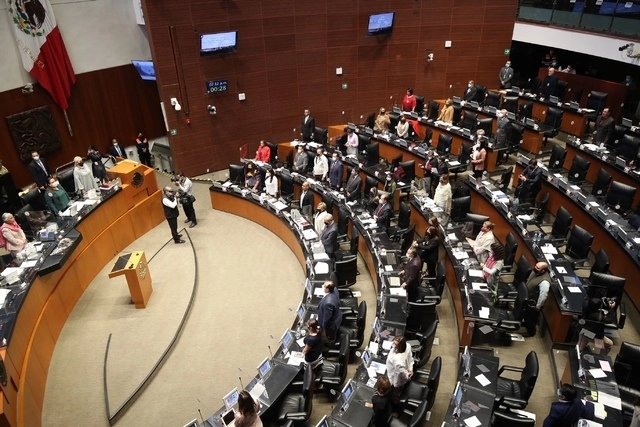 Sala de sesiones del Senado de la República en imagen de archivo. Foto María Luisa Severiano