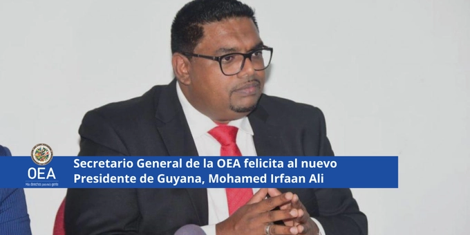 La OEA felicitó al ganador de los comicios. Foto @OEA_oficial