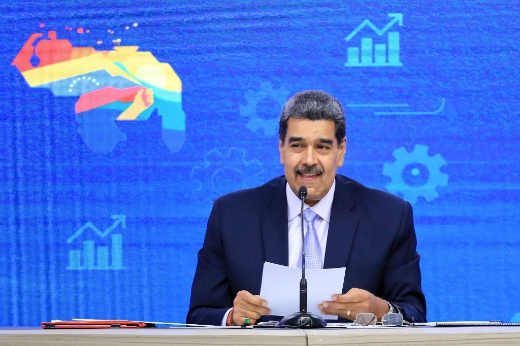 Nicolás Maduro, presidente de Venezuela, el 28 de noviembre de 2023. Foto Afp