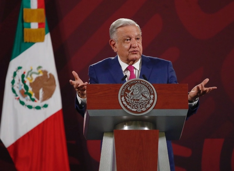 El presidente Andrés Manuel López Obrador durante una conferencia de prensa matutina en imagen de archivo. Foto Cristina Rodríguez