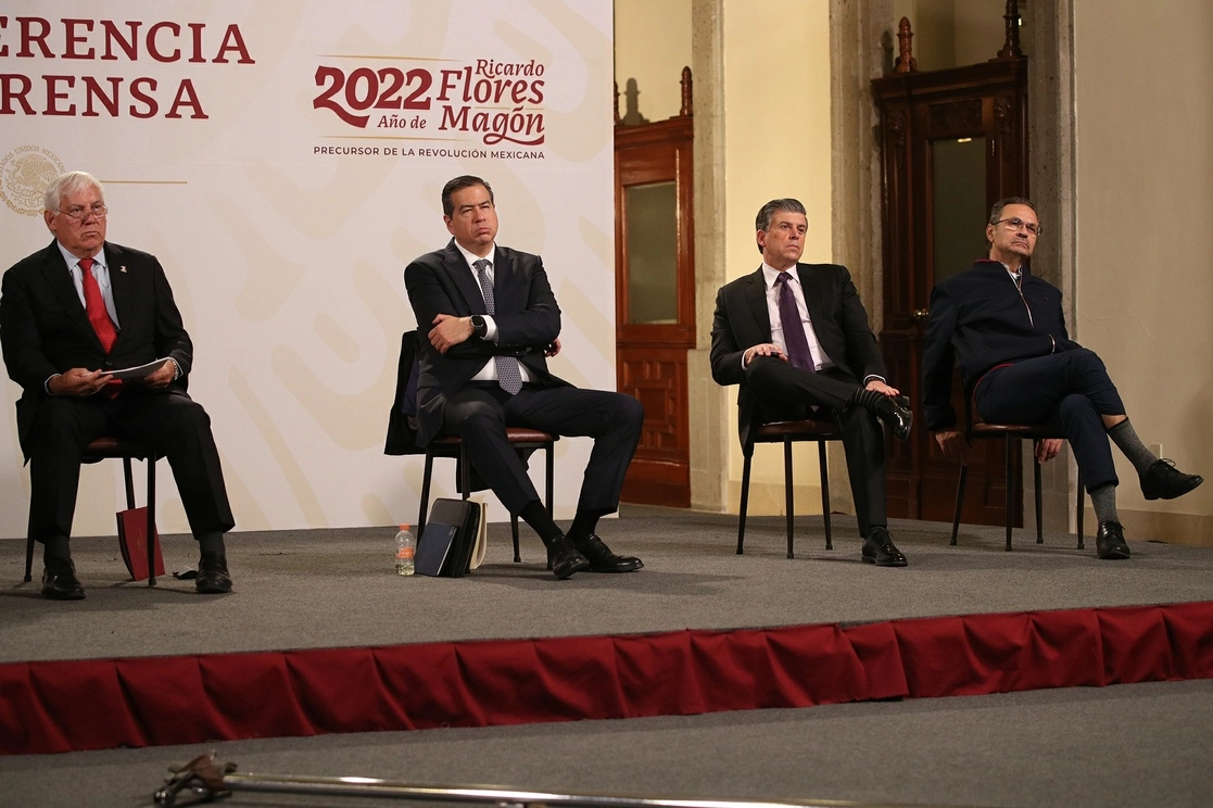 Durante la conferencia matutina del presidente Andrés Manuel López Obrador, el 7 de marzo pasado. Foto María Luisa Severiano