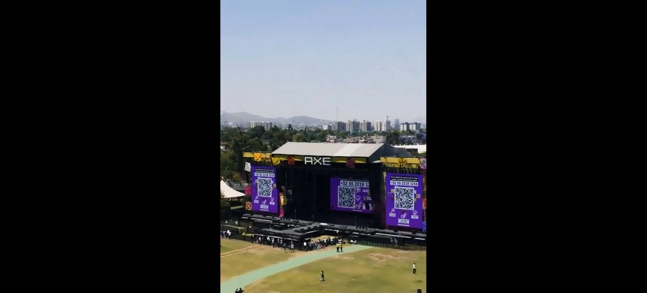 Uno de los escenarios que se instalaron para el festival Axe Ceremonia 2025. Foto