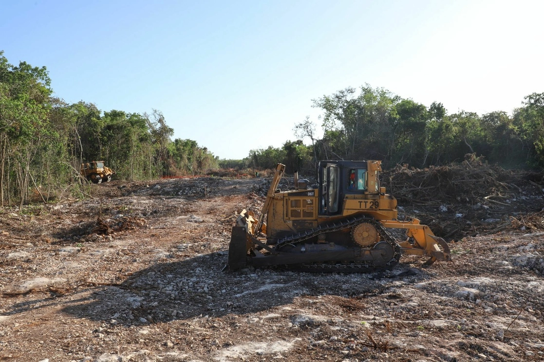 Obras del Tramo 5 del Tren Maya. Foto Cuartoscuro / Archivo