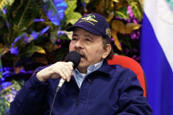 Daniel Ortega, presidente de Nicaragua, señala a la Iglesia de prestarse para dar un golpe de estado en 2018. Foto Afp / Archivo
