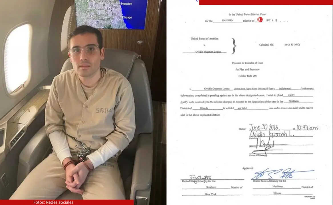 La cita para la audiencia de Ovidio Guzmán es el 9 de julio en un tribunal federal de Chicago. Fotos