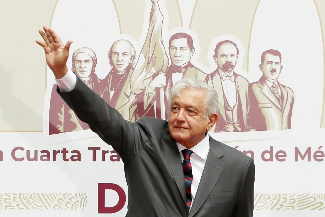 El presidente Andrés Manuel López Obrador señaló ayer en su mensaje de gobierno que las autosuficiencias energética y alimentaria son “objetivos fundamentales para garantizar la independencia y soberanía de México”. Foto Roberto García Ortiz 