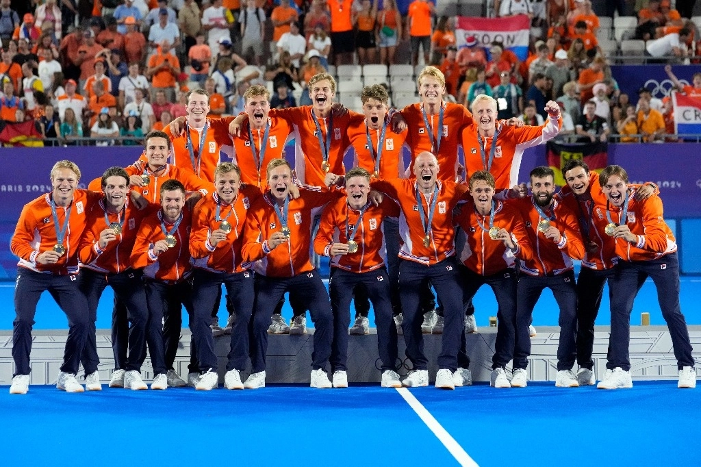La selección neerlandesa no se coronaba en hockey sobre pasto olímpico desde Sídney 2000. Foto Ap 