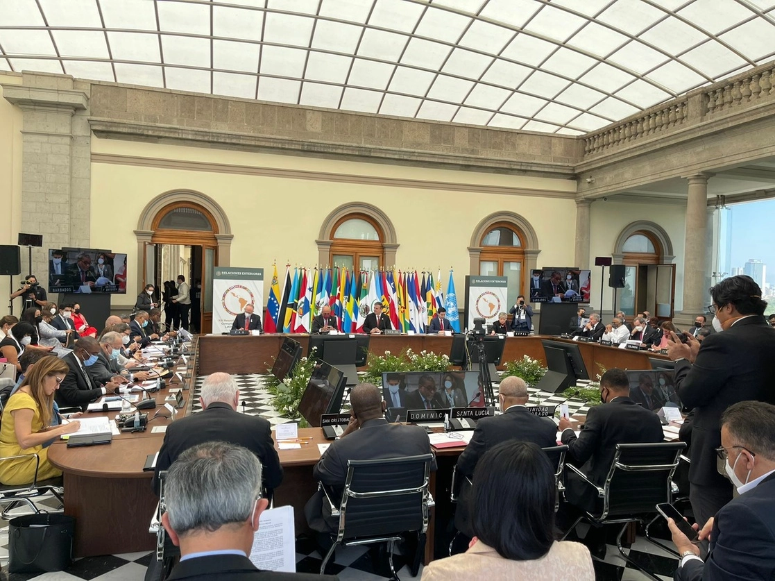 En el Castillo de Chapultepec en la Ciudad de México se realizó la XXI Reunión de Cancilleres de la Celac. Foto Tomada del Twitter @PPT_CELAC