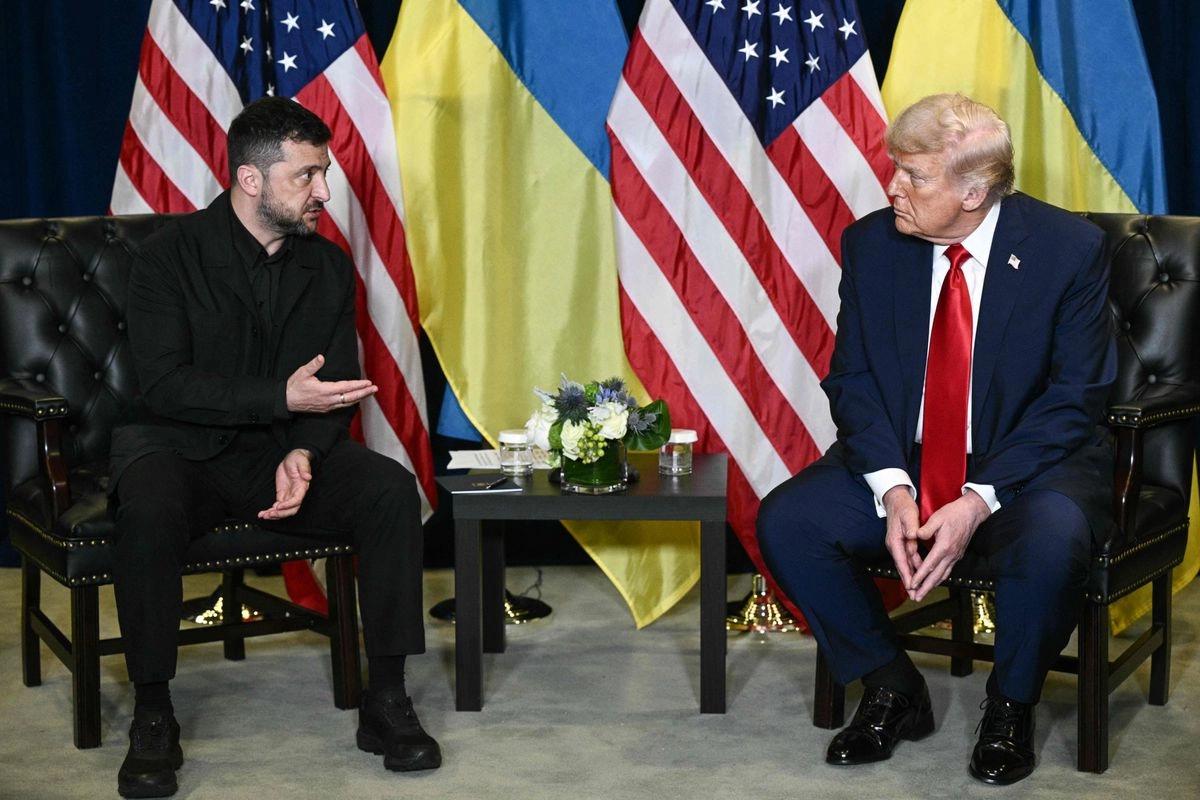 El presidente Donald Trump mantiene una reunión bilateral con el presidente de Ucrania, Volodymir Zelensky, en el marco de la Asamblea General de las Naciones Unidas en la ciudad de Nueva York, el 23 de septiembre de 2025.
