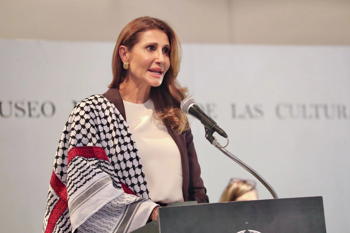 La embajadora de Palestina en México, Nadya Rasheed. Foto 