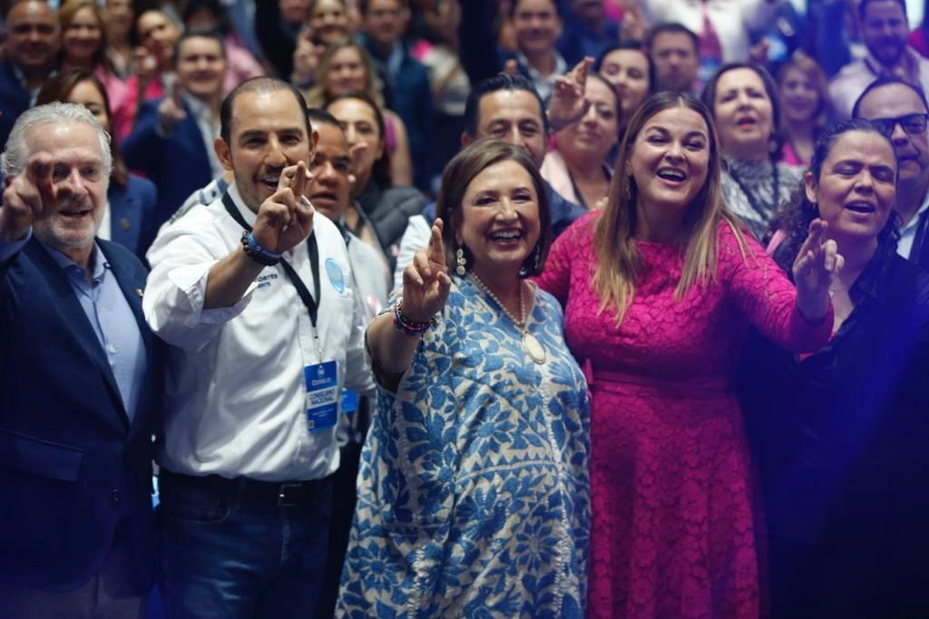 El Consejo Nacional del PAN aprobó la coalición con el PRI y el PRD y la candidatura de Xóchitl Gálvez. Foto María Luisa Severiano
