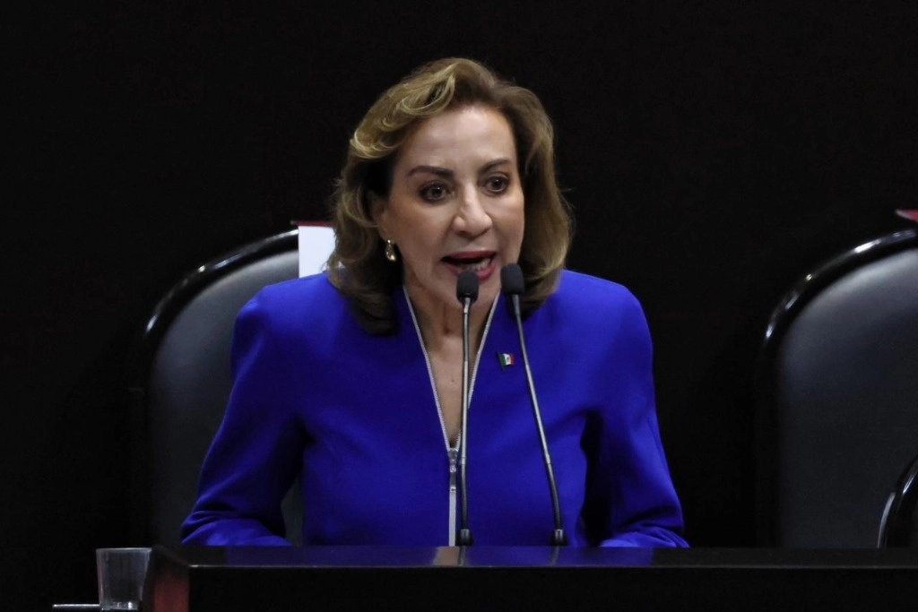 Posicionamiento de los partidos durante la sesión general del Congreso, antes de la toma de protesta de Claudia Sheinbaum como presidenta de México, el 1 de octubre de 2024. Foto Marco Peláez