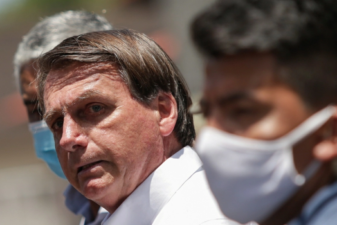 El presidente brasileño, Jair Bolsonaro, niega la gravedad de la pandemia y la semana pasada adelantó que no se vacunará contra el Covid-19. Foto Afp 