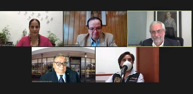El rector de la UNAM, Enrique Graue, inauguró el Encuentro Virtual de Empleabilidad 2020, al que se han inscrito nueve mil personas y 27 mil asistentes a las distintas conferencias. Imagen tomada del sitio https://www.dgcs.unam.mx/