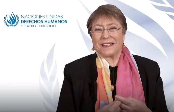 Michelle Bachelet, Alta Comisionada para los Derechos Humanos de la ONU. Foto @mbachelet

