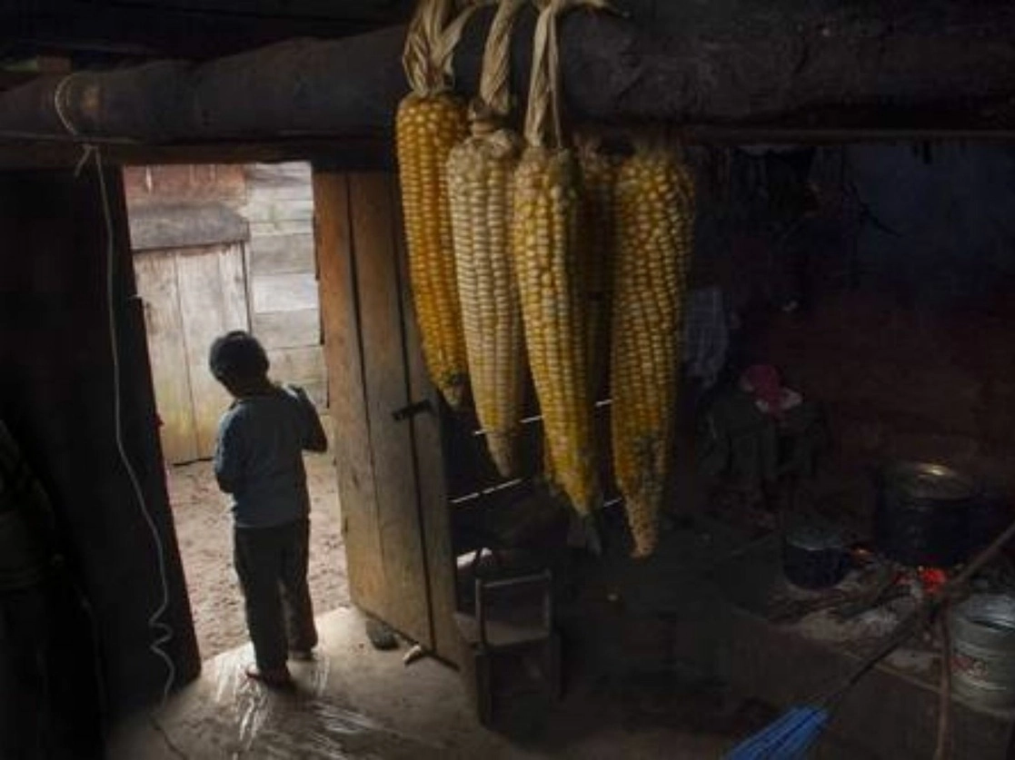 Una vivienda de Chanal, Chiapas, uno de los municipios más pobres del país. Foto Moysés Zúñiga Santiago / Archivo 
