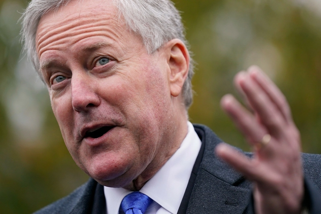 Mark Meadows, ex secretario de la Casa Blanca. Foto Ap / Archivo
