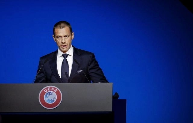 Aleksander Ceferin, presidente de la UEFA espera poder reanudar las ligas de futbol para obtener a los campeones. Foto Afp 