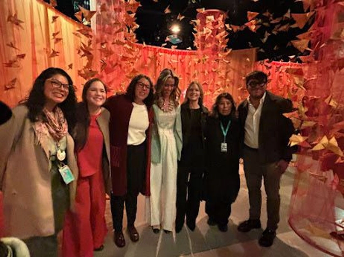 La instalación artística se denomina "Pequeñas alas, gran impacto". Foto 