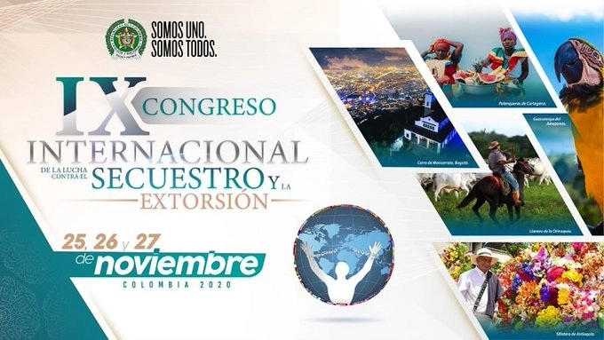 Representantes de la Coordinación Nacional Antisecuestro participarán en el Congreso Internacional de Lucha Contra el Secuestro y la Extorsión, organizado por la Policía Nacional de Colombia. Imagen tomada del Twitter de @Policiantioquia