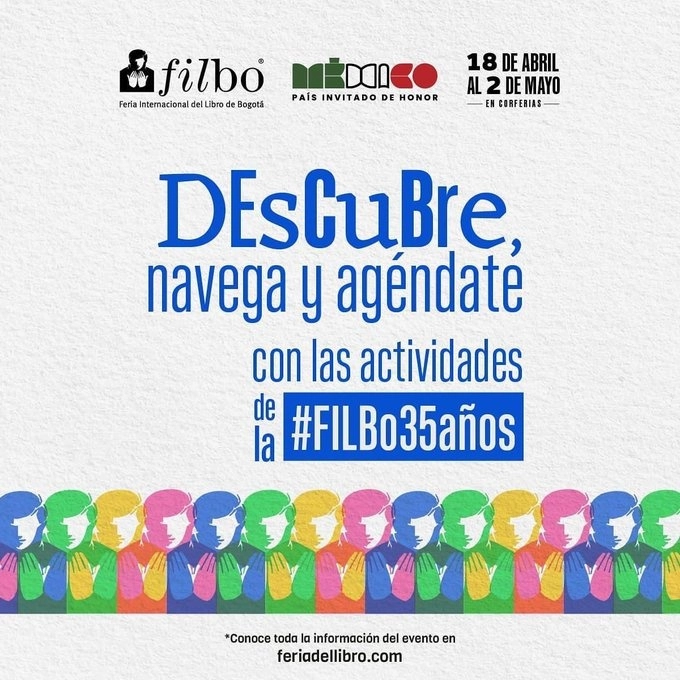 Cartel promocional de la Filbo. Foto tomada de Twitter @FILBogota