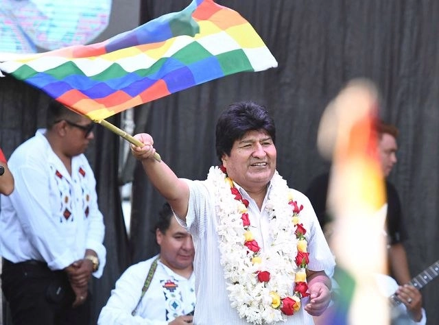 Evo Morales, presidente derrocado de Bolivia se encuentra exiliado en Argentina. Foto Afp