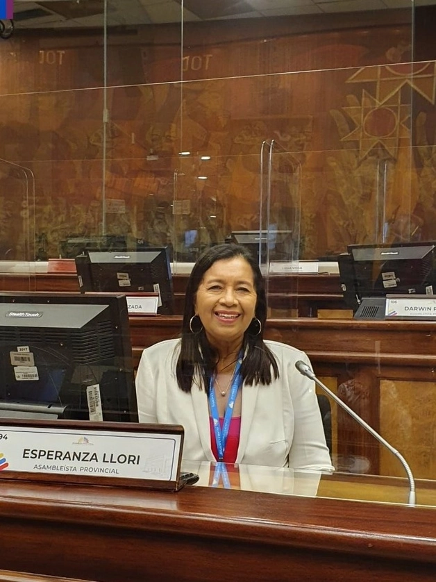Guadalupe Llori, nueva presidenta del Congreso de Ecuador. Foto @GuadalupeLlori
