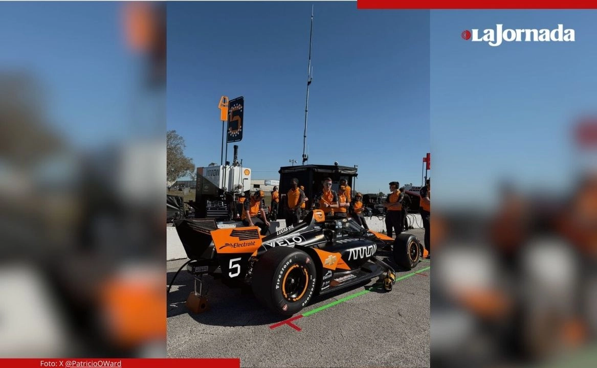 El piloto mexicano Pato O'ward sufrió un despiste en la última prueba de cara al Gran Premio de Alabama de la serie IndyCar, el cual tendrá lugar el domingo 4 de mayo en el Barber Motorsports Park. Foto Tomada de X 