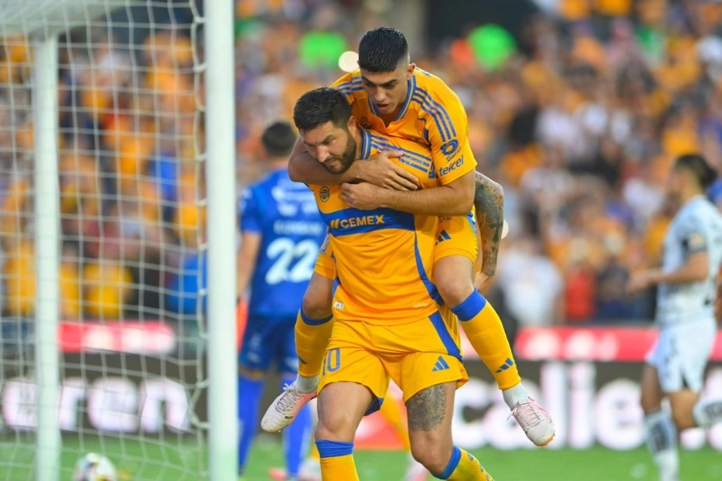El veterano André Pierre Gignac marcó el gol del triunfo. Foto tomada de X @LigaBBVAMX.