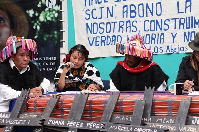 La organización Las Abejas solicitará a la CIDH atraiga el caso de la masacre de Acteal. Foto @AbejasDeActeal