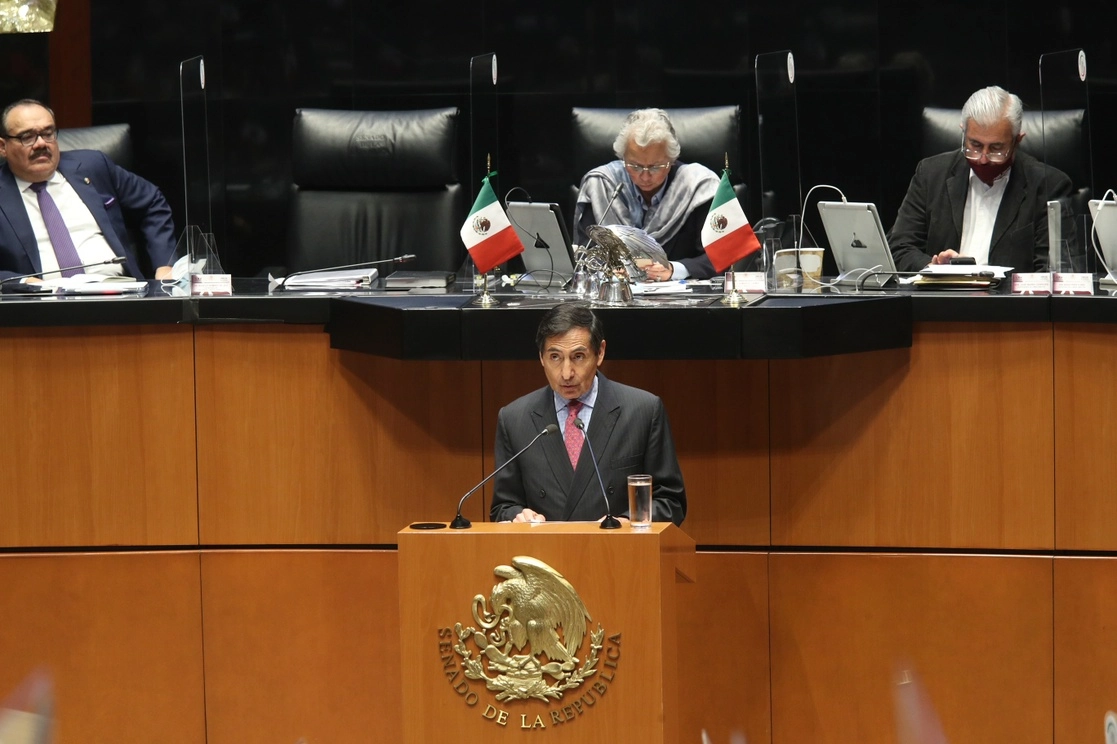 Sostuvo el secretario que el total restablecimiento del país se dará en los próximos meses de 2022. Foto María Luisa Severiano