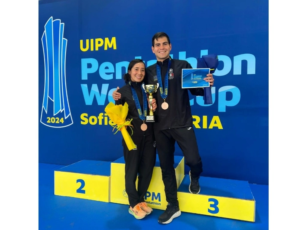 Esta es la tercera ocasión en que México sube al podio en la prueba de relevos mixtos en lo que va del serial de Copas del Mundo 2024. Foto tomada de X @CONADE