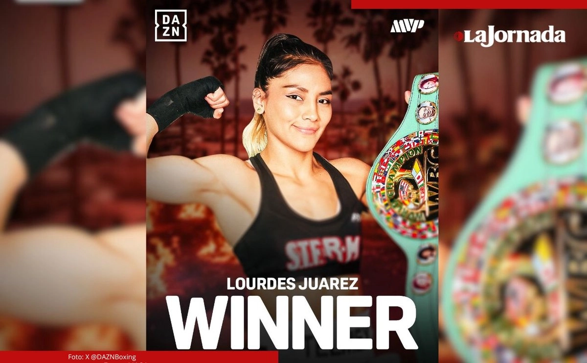 'Lulú' Juárez, hermana de la emblemática Mariana 'Barby' Juárez, demostró que ha pulido sus golpes para salir ahora vencedora en su segunda defensa por el cetro minimosca. Foto