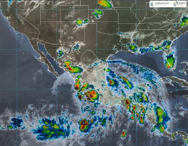 'Erick' se localizó a 40 kilómetros al sur-suroeste de Ciudad Altamirano y a 155 kilómetros al noroeste de Acapulco. Imagen
