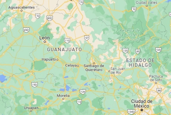 Cuatro mujeres fueron ultimadas en el municipio de Celaya, Guanajuato. Foto Tomada de Google Maps 