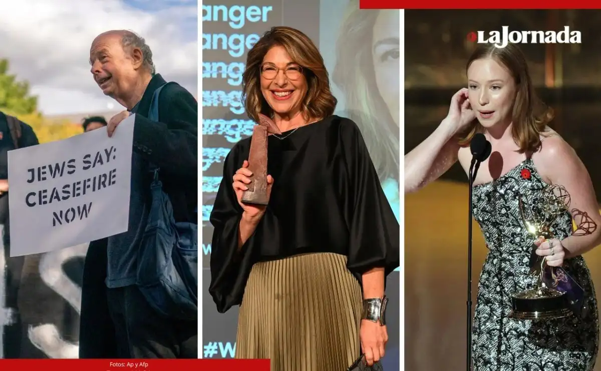 El actor Wallace Shawn (que ha participado en mítines pro Palestina), la escritora Naomi Klein (arriba) y la actriz estadunidense Hannah Einbinder, están entre quienes llaman a detener el genocidio en Gaza. Foto 